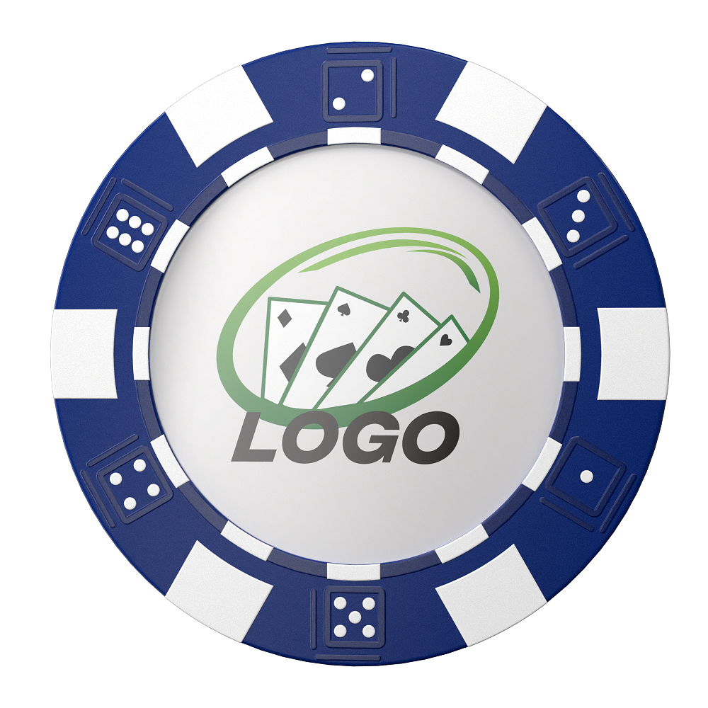 Dice Logo Plastic Chips Free Shipping Blue With Logo Dice Logo Plastic Chips Free Shipping Blue With Logo