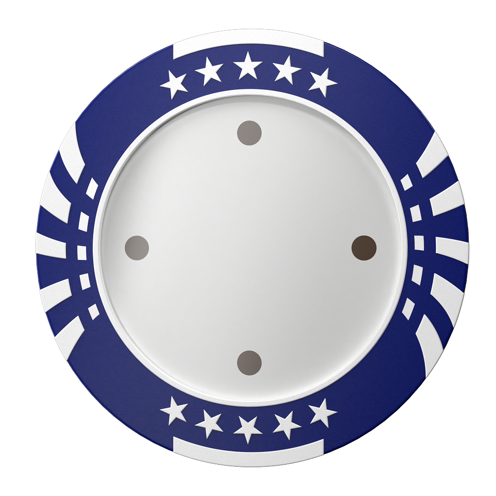 Star Stripes Poker Chips Blue Star Stripes Poker Chips Blue