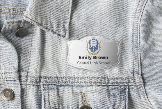 Engraved Name Badges with Logo