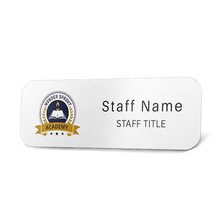 Metal Name Tags with Logo