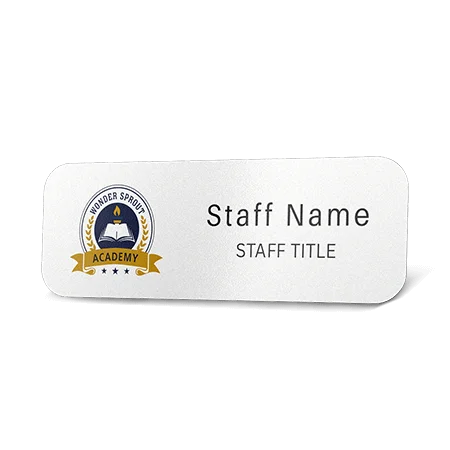 Metal Name Tags with Logo