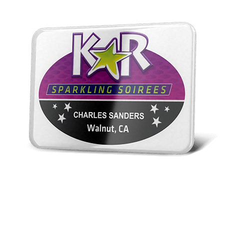 Plastic Custom Name Tags