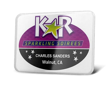 Plastic Custom Name Tags