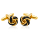 Black & Gold Knot Cufflinks