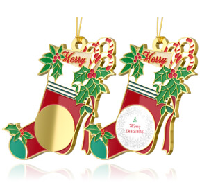 Custom Christmas Socks Ornaments