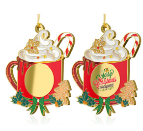 Custom Teacup lce Cream Ornaments