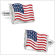 Custom USA Flag Soft Enamel Cufflinks