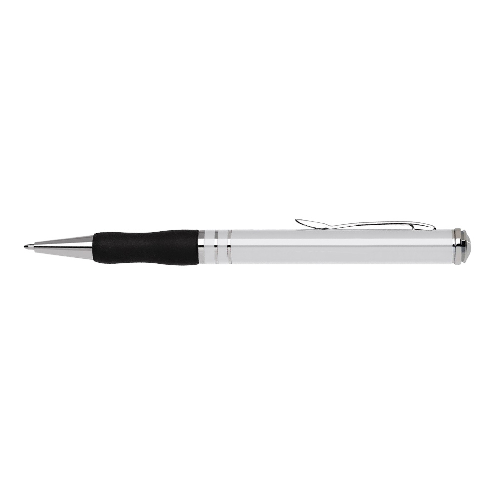 Customized Aluminum Twist Action Ballpoint Pen-Pearl White
