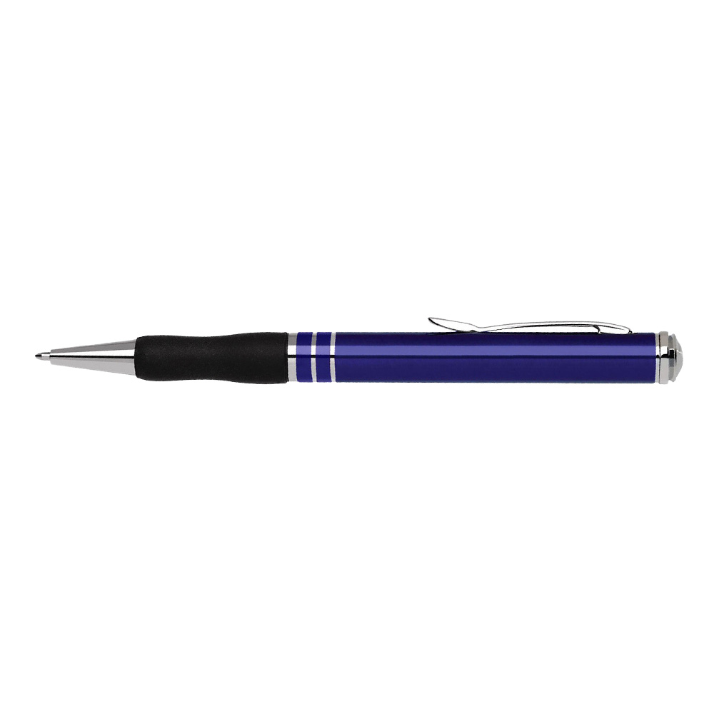 Customized Aluminum Twist Action Ballpoint Pen-Trans Blue