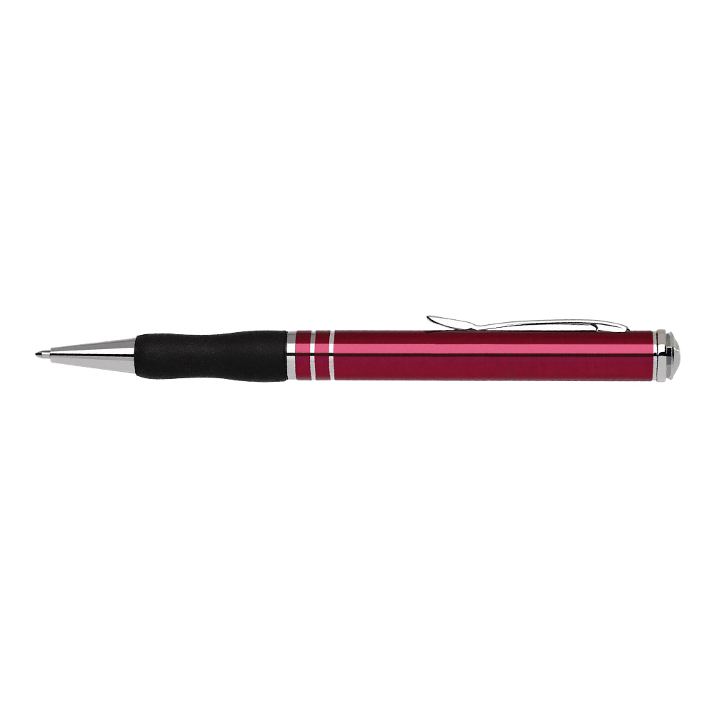 Customized Aluminum Twist Action Ballpoint Pen-Trans Red