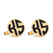 Gold Plated Engravable Cufflinks