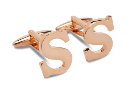 Letter S Initial Cufflinks