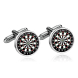 Mens Circle Dartboard Sport Cufflinks