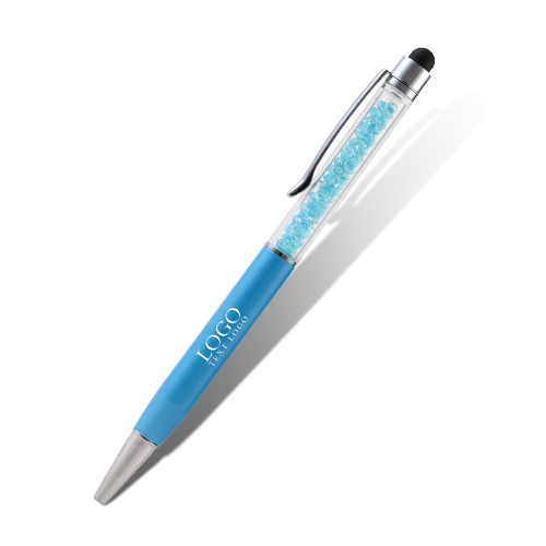 Stylo à bille rotatif avec stylet en cristal promotionnel