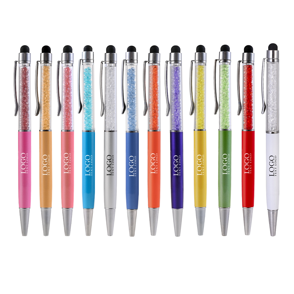 Promotional Crystal Stylus Twist Ballpoint Penv All Colors