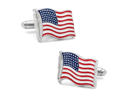 USA Flag Soft Enamel Cufflinks