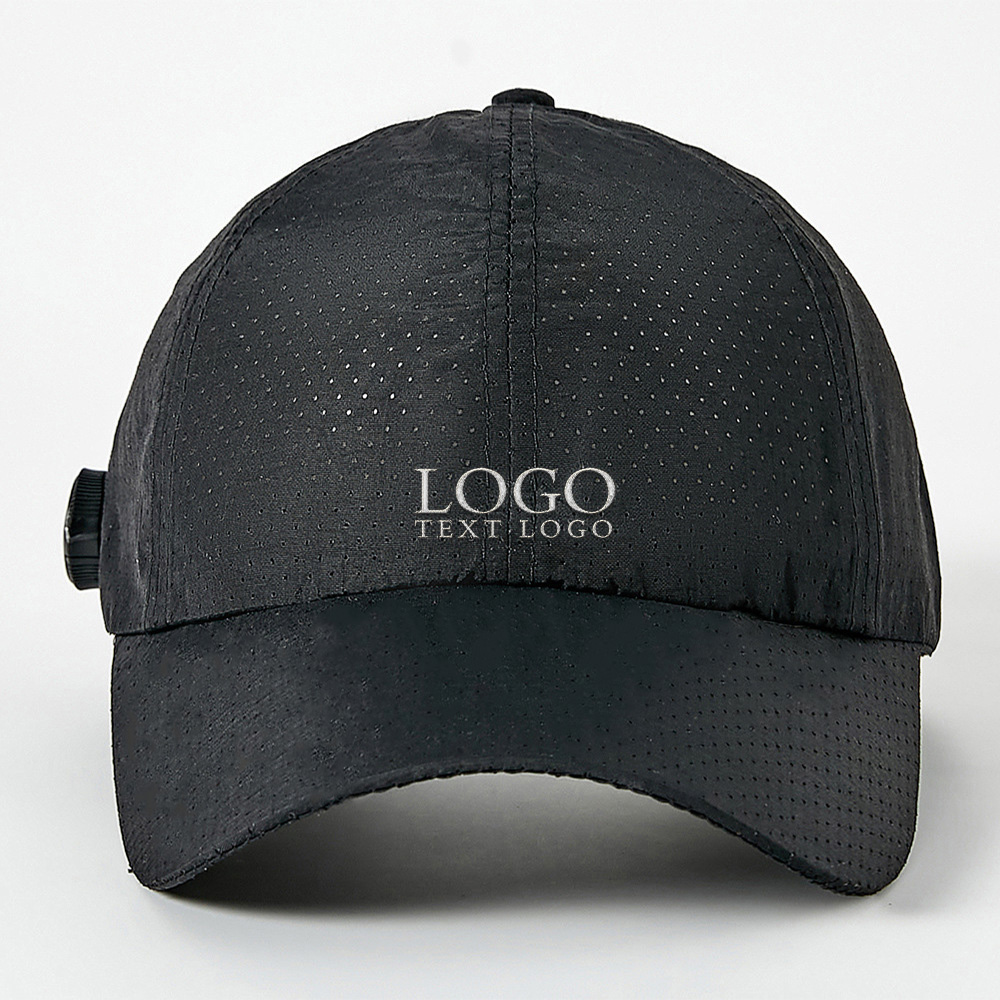 AirFlow Pro Custom Baseball Hat Black with Logo