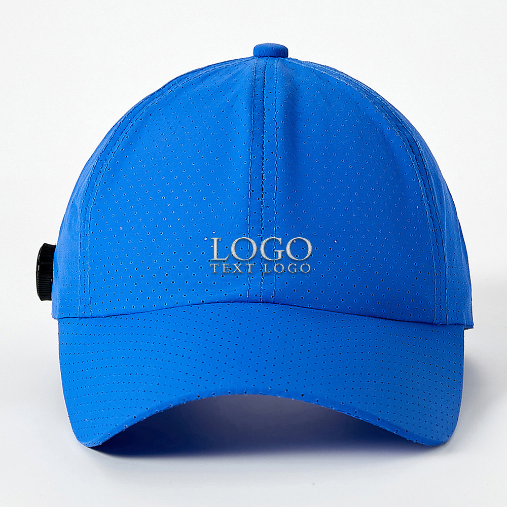 AirFlow Pro Custom Baseball Hat Blue with Logo