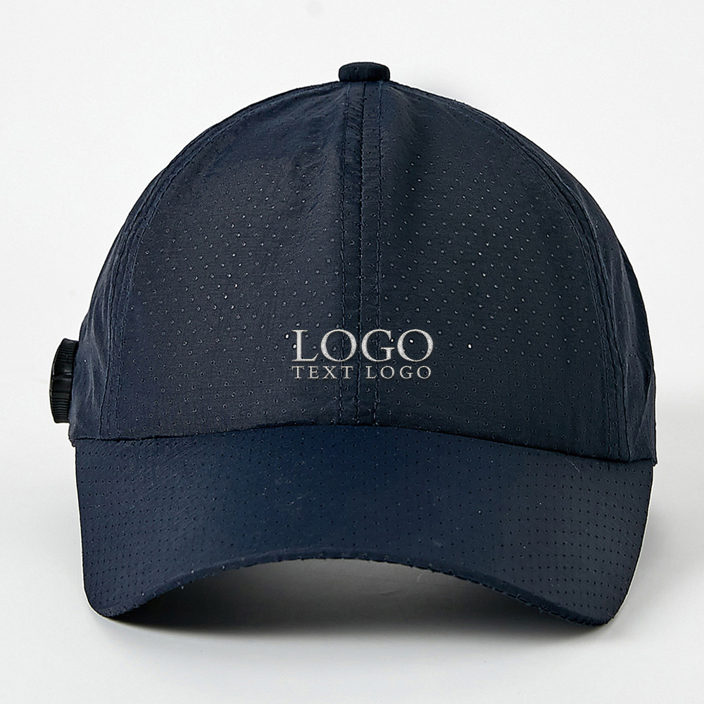AirFlow Pro Custom Baseball Hat Dark Blue with Logo