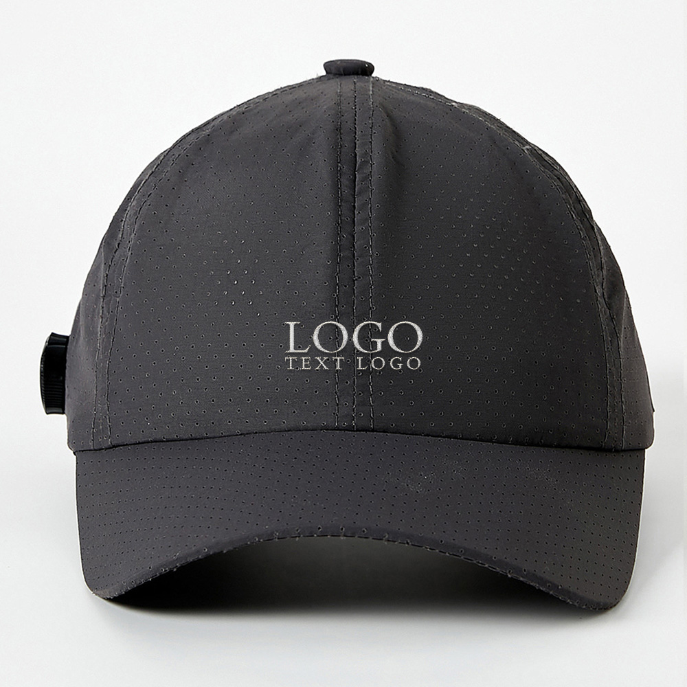AirFlow Pro Custom Baseball Hat Dark Gray with Logo