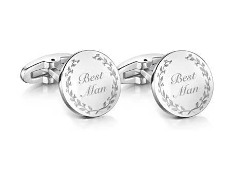 Classic Silver Engraved Cufflinks Classic Silver Engraved Cufflinks