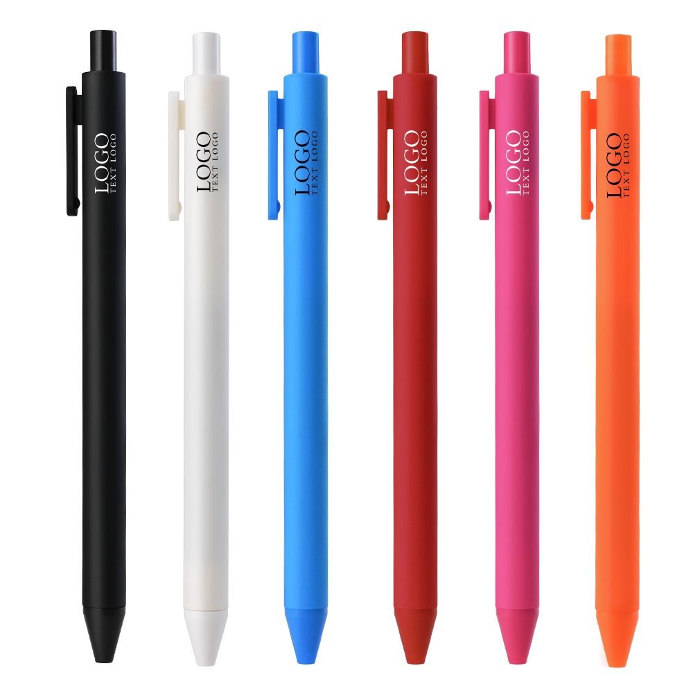 Custom Color Click Gel Pens Color Diagram