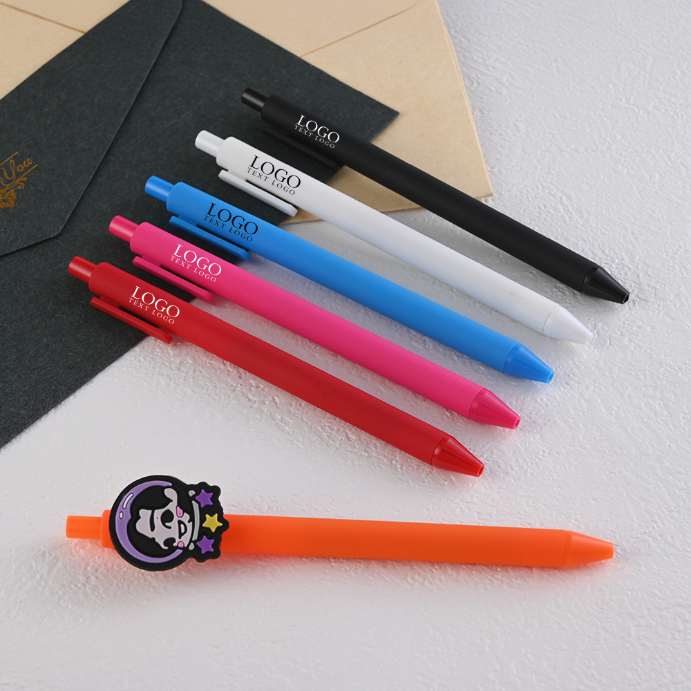 Custom Color Click Gel Pens Scene Diagram