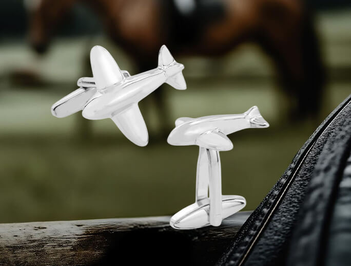 Jet Plane Cufflinks