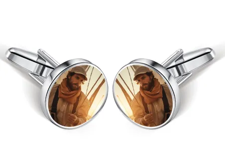 Round Picture Cufflinks
