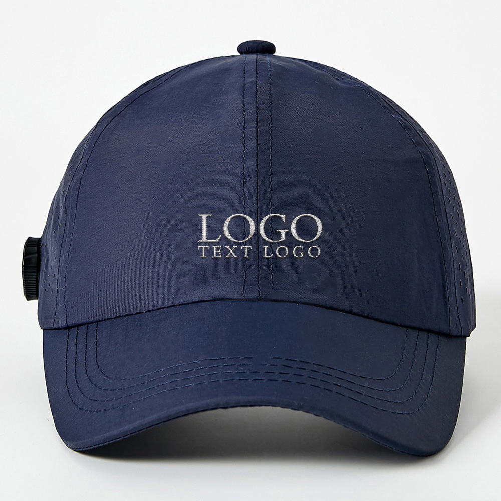 Sporty Flex Baseball Hat Blue with Logo