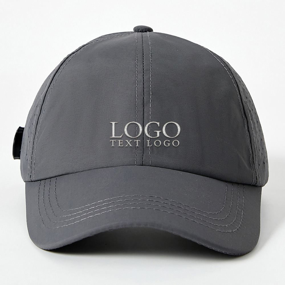 Sporty Flex Baseball Hat Gray with Logo