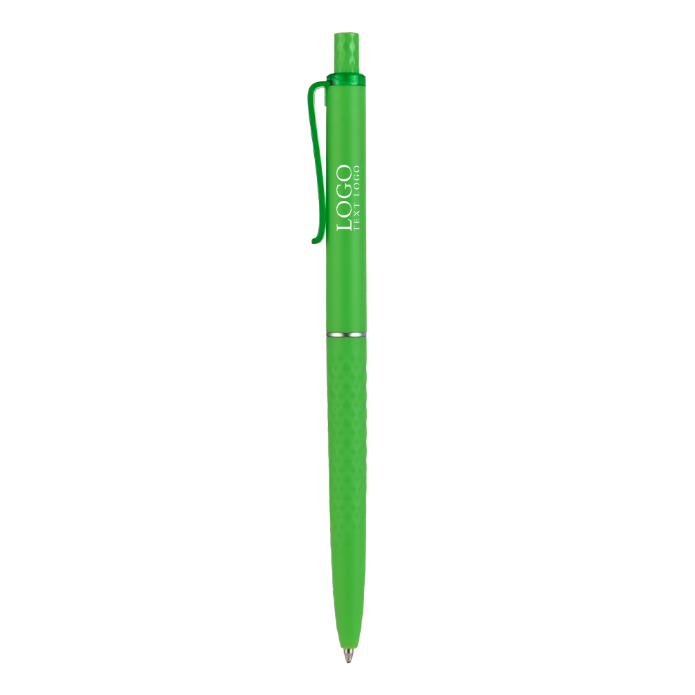 Green Promotional Soft Grip Island Click Pen