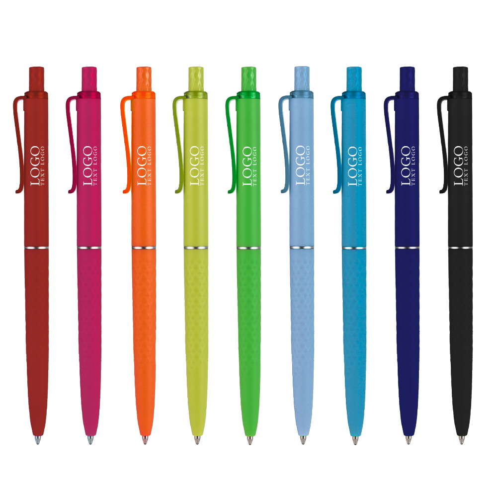 Promotional Soft Grip Island Click Pen Color Diagram