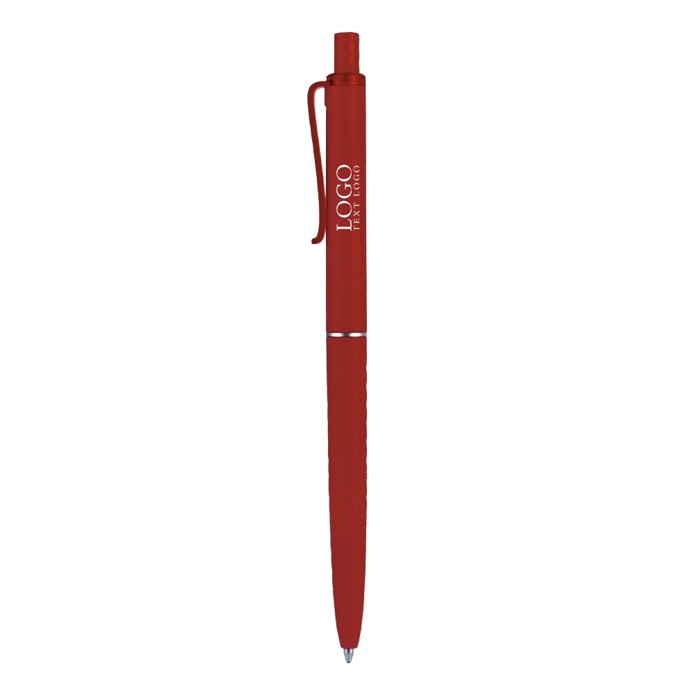 Promotional Soft Grip Island Click Pen Red