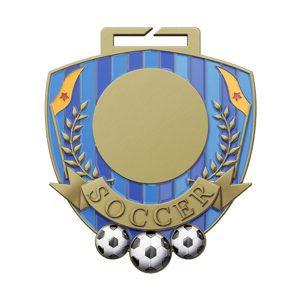 2025 Football Champions Medal of Glory and Victory antique gold