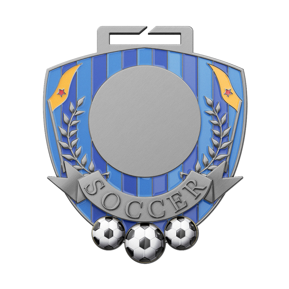 2025 Football Champions Medal of Glory and Victory antique silver