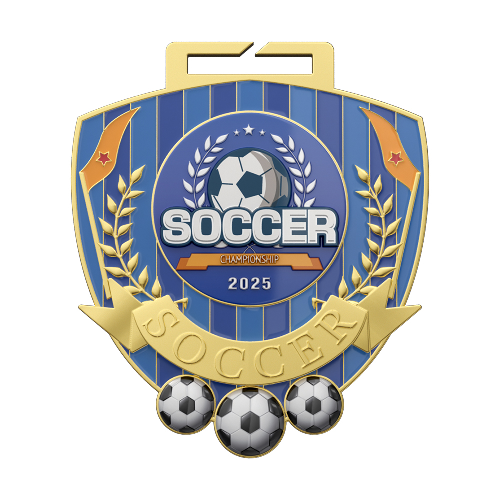 2025 Football Champions Medal of Glory and Victory front