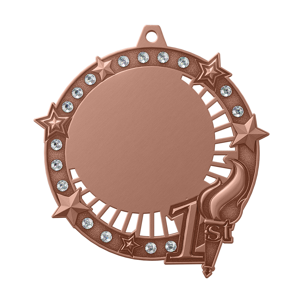 American Football First Place Medal Design antique copper