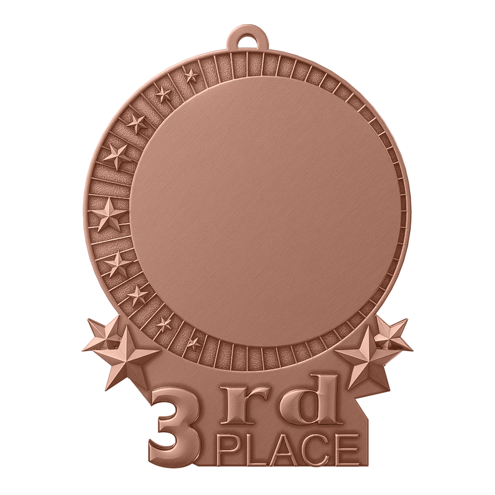 Baseball League Third Place Medal antique copper Baseball League Third Place Medal antique copper