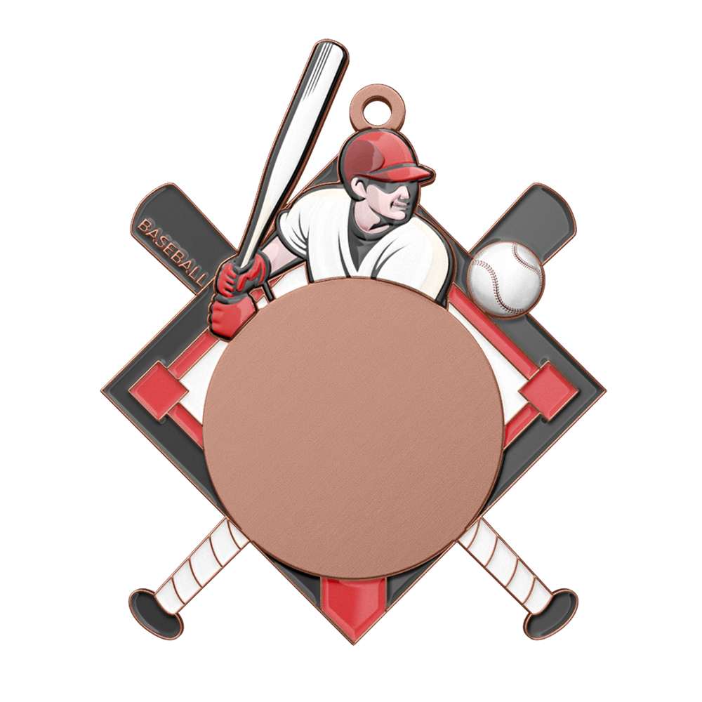 Baseball Sport Club Medal – Champion Design antique copper