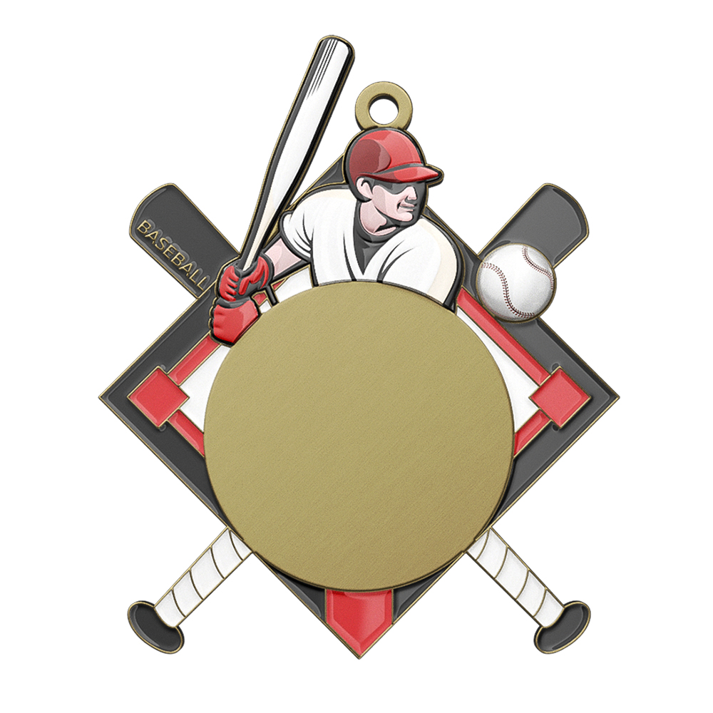 Baseball Sport Club Medal – Champion Design antique gold