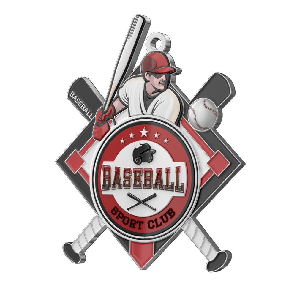 Baseball Sport Club Medal – Champion Design detail