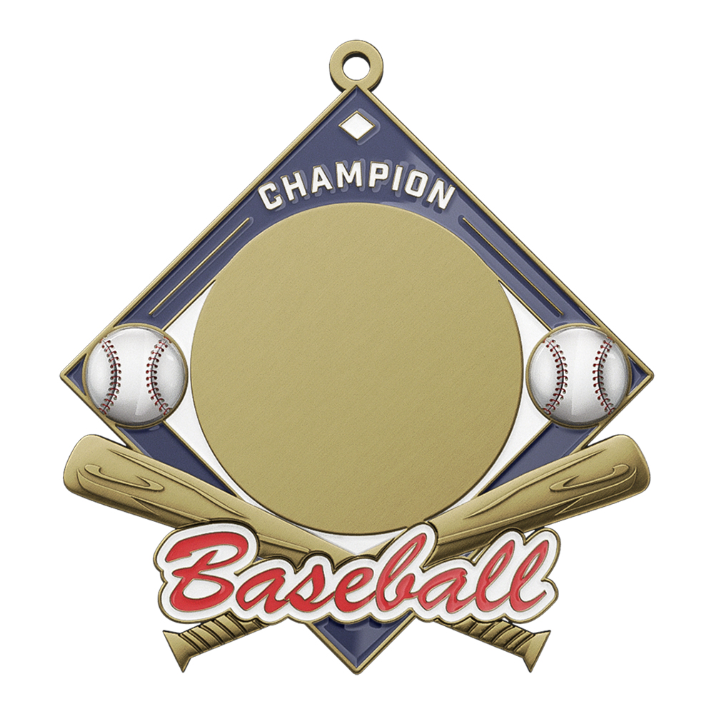 Baseball Tournament Champion Medal antique gold