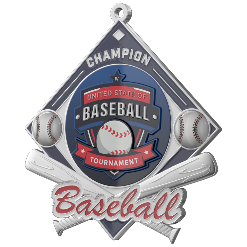 Baseball Tournament Champion Medal detail