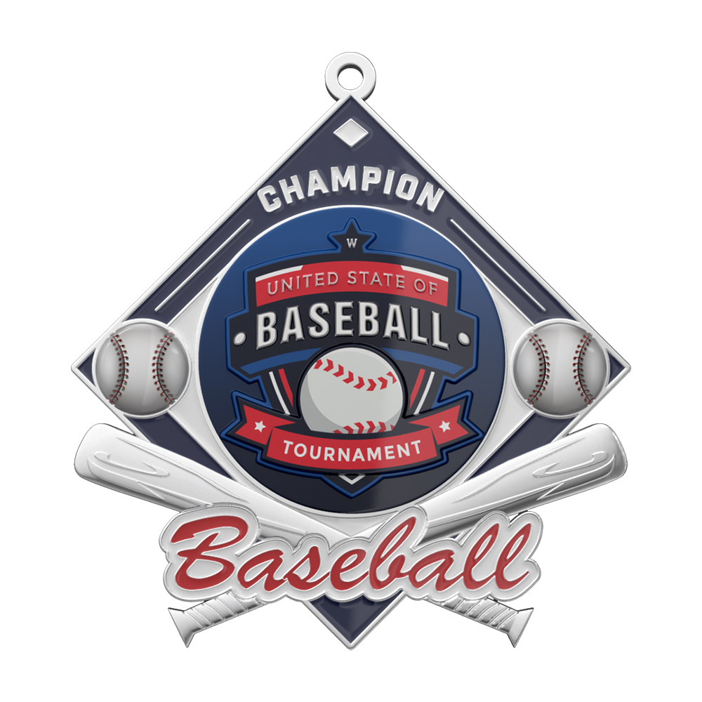 Baseball Tournament Champion Medal front