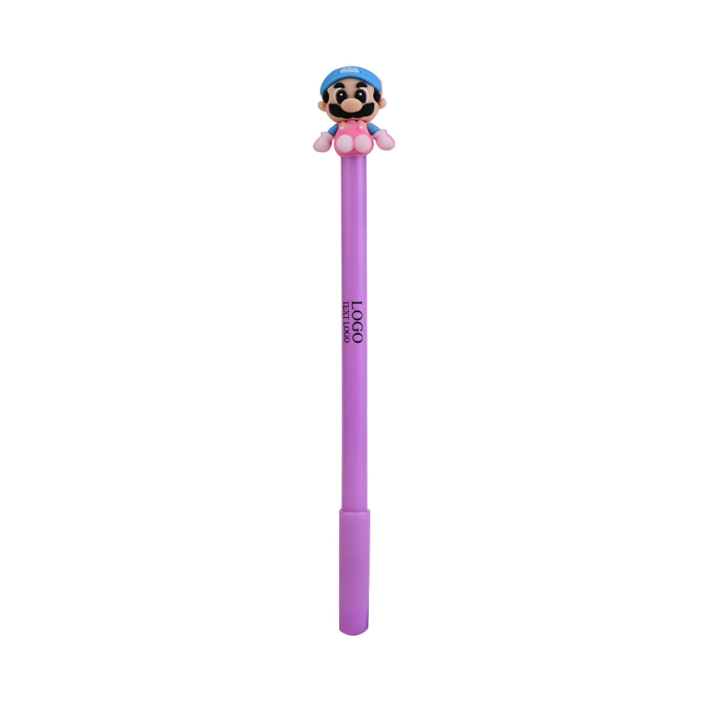Custom Multifunctional Print Press Pen Gel Pen with Purple Picture