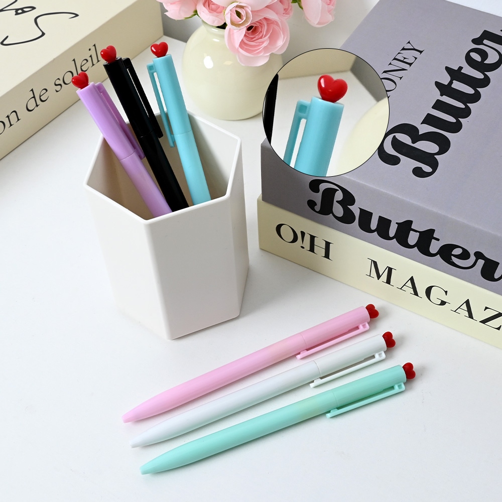 Custom Plastic Gel Pens with Black Ink Detail Diagram