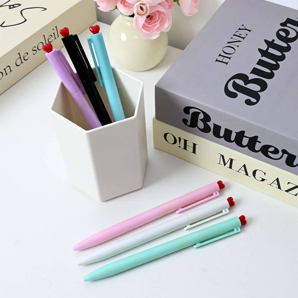 Custom Plastic Gel Pens with Black Ink Scene Diagram