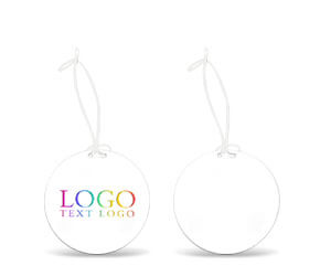 Full Color Round Plastic Luggage Tags with Strap