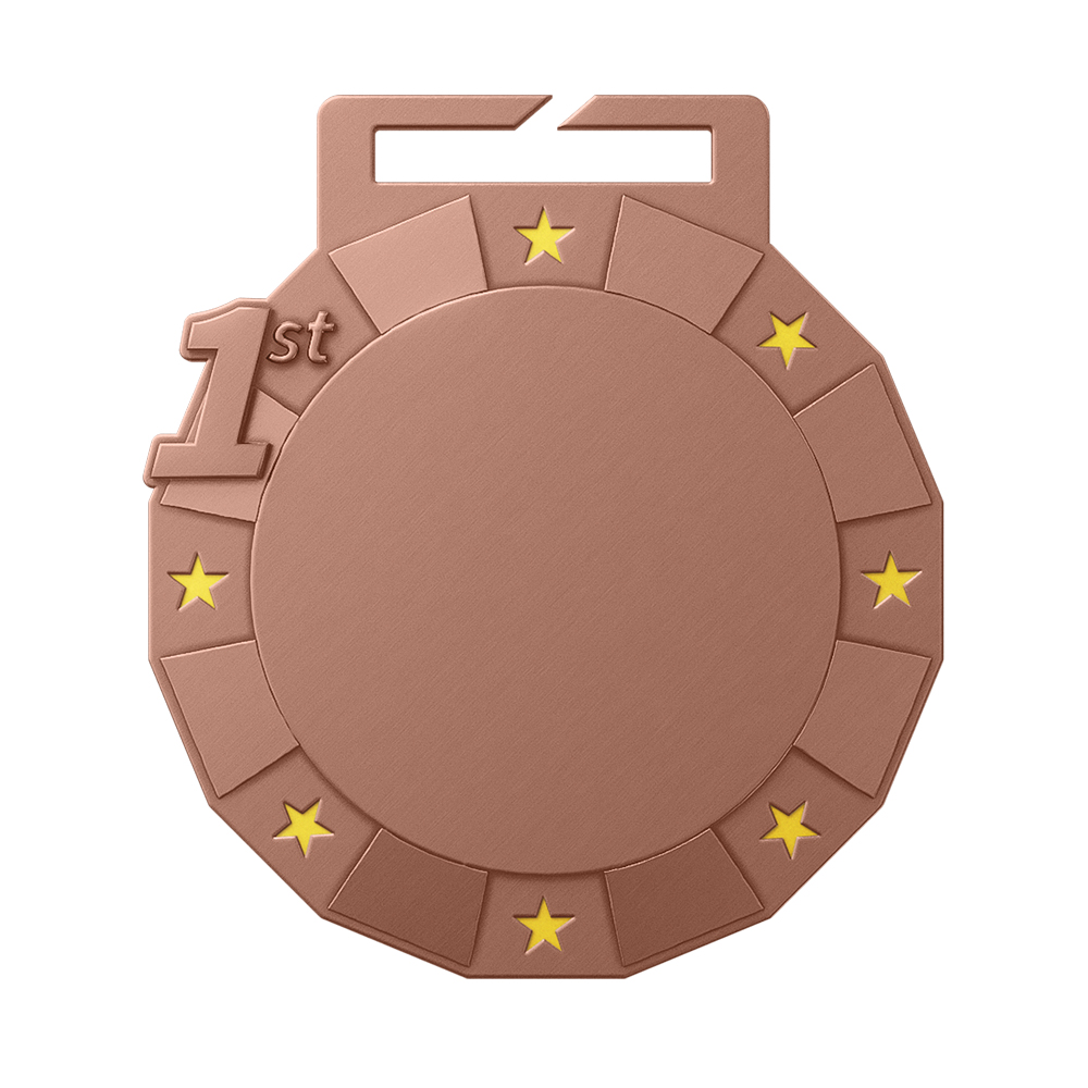 Dance Splash 1st-Place Medal antique copper